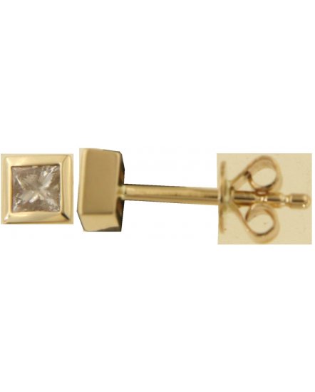 PRINCESS CUT DIAMOND STUDS (TE1733)