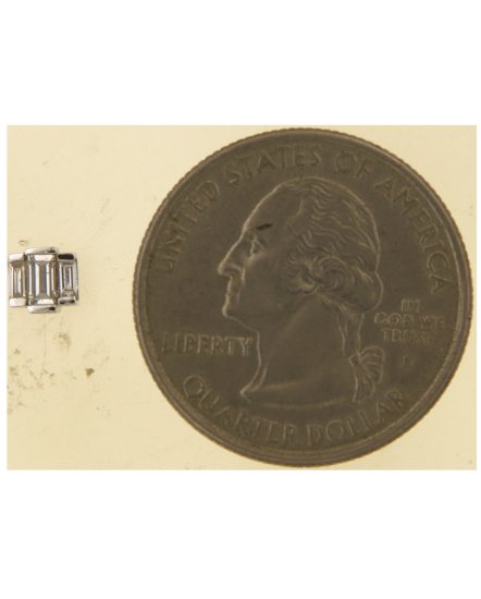 BAGUETTE DIAMOND STUDS (TE1737)