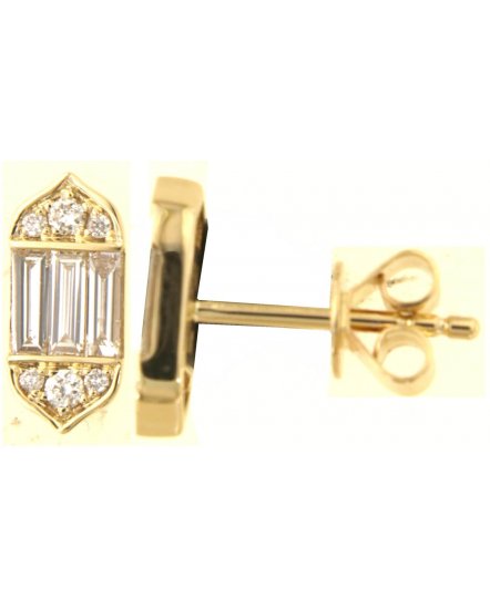 BAGUETTE DIAMOND STUDS (TE1740)