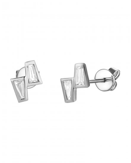 BAGUETTE DIAMOND STUDS (TE1751)