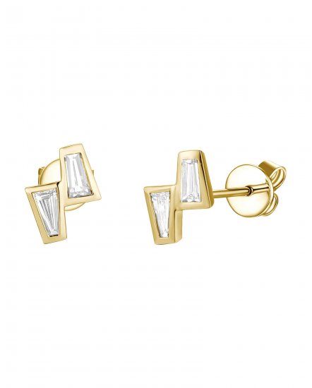 BAGUETTE DIAMOND STUDS (TE1751)