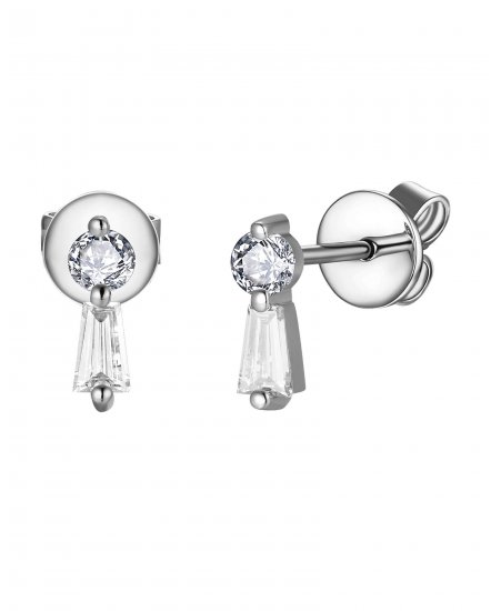 BAGUETTE DIAMOND STUDS (TE1756)