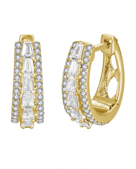 BAGUETTE DIAMOND HUGGIES (TE1766)