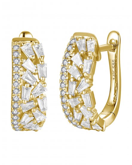 BAGUETTE DIAMOND HUGGIES (TE1768)