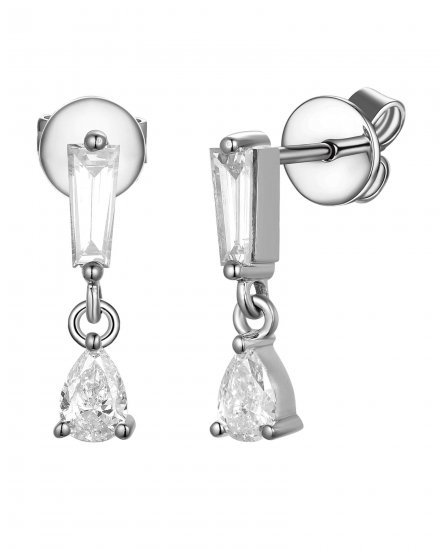 BAGUETTE DIAMOND STUDS (TE1769)