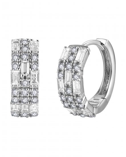 BAGUETTE DIAMOND HUGGIES (TE1778)