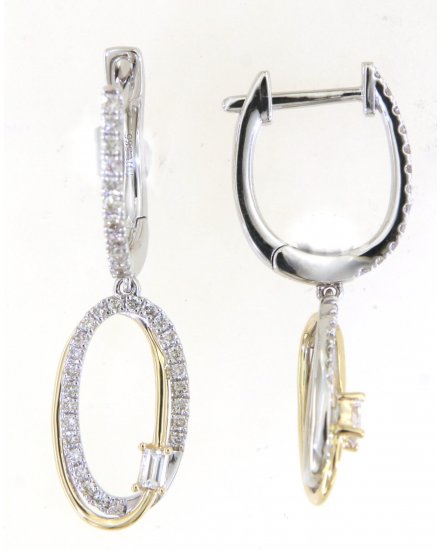 OVAL STYLE INTER LINKED DIAMOND DANGLING (TE1792)