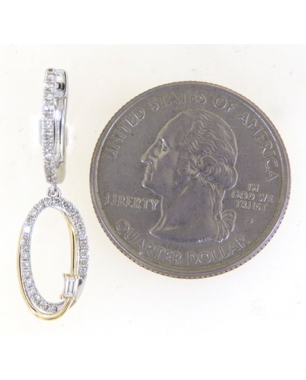 OVAL STYLE INTER LINKED DIAMOND DANGLING (TE1792)