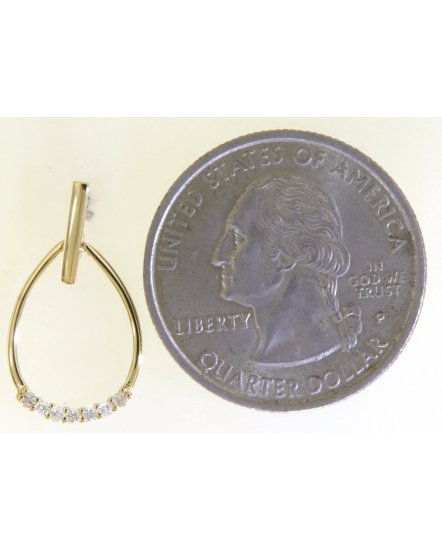 PEAR STYLE DIAMOND DANGLING (TE1795)
