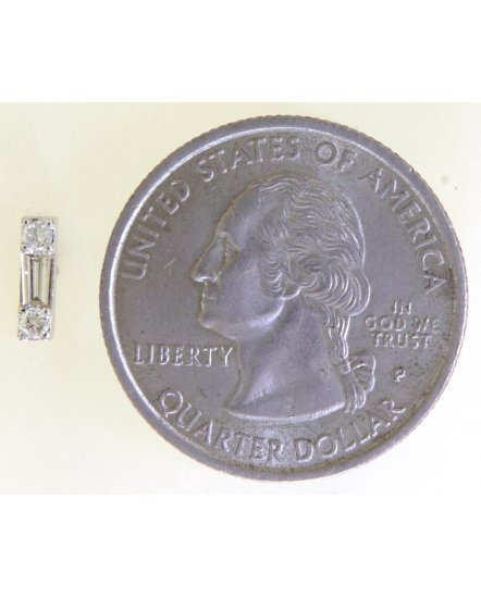 BAGUETTE DIAMOND STUDS (TE1822)