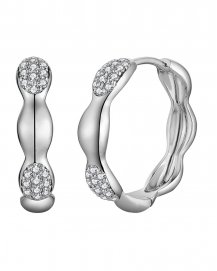 WAVY STYLE DIAMOND HUGGIES (TE1825)