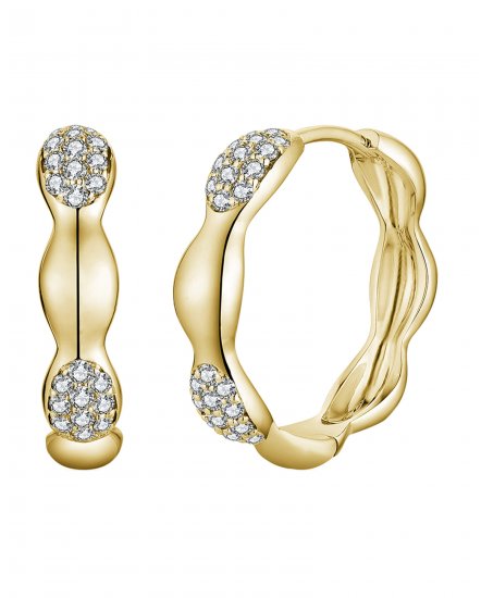 WAVY STYLE DIAMOND HUGGIES (TE1825)