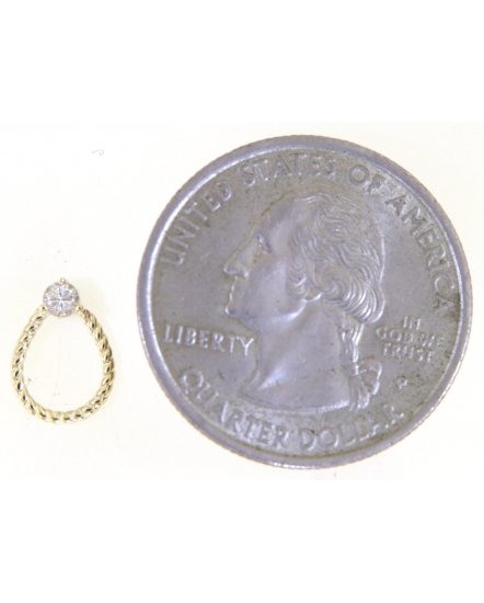 PEAR STYLE SOLITAIRE DIAMOND STUDS (TE1826)