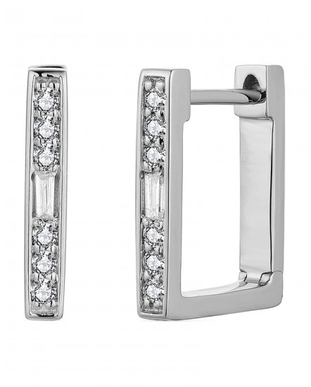 BAGUETTE DIAMOND HUGGIES (TE1838)