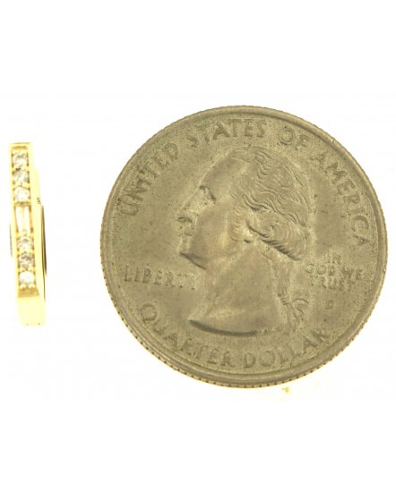 BAGUETTE DIAMOND HUGGIES (TE1838)