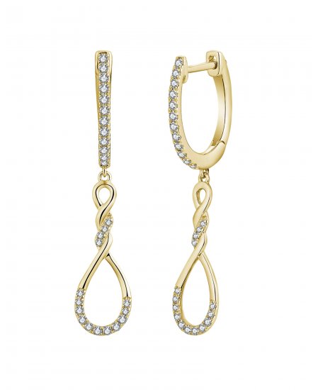CRISS CROSS STYLE DIAMOND DANGLING (TE1842)