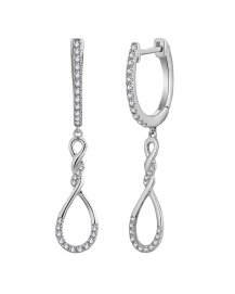 CRISS CROSS STYLE DIAMOND DANGLING (TE1842)