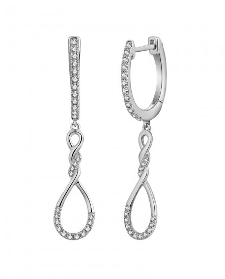 CRISS CROSS STYLE DIAMOND DANGLING (TE1842)