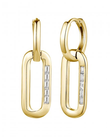 OPEN BAR BAGUETTE DIAMOND DANGLING (TE1845)