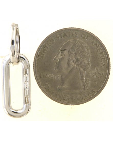 OPEN BAR BAGUETTE DIAMOND DANGLING (TE1845)