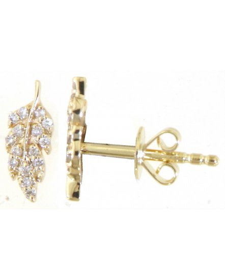 LEAF STYLE DIAMOND STUDS (TE1848)