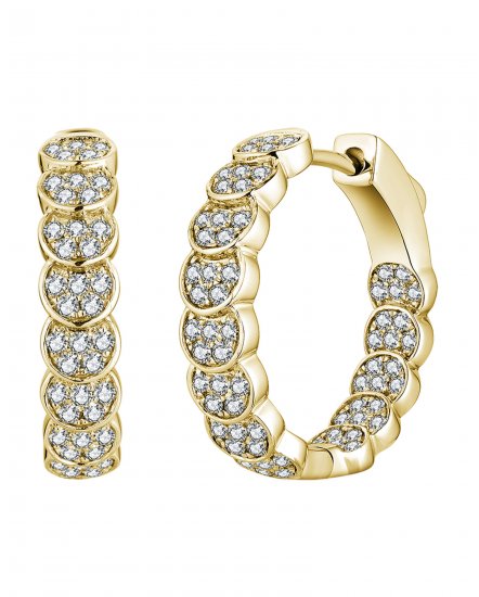 INSIDE OUTSIDE DIAMOND HOOPS (TE1849)