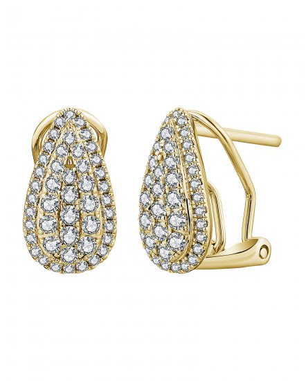PEAR STYLE DIAMOND OMEGA BACK (TE1850)
