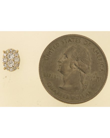 OVAL STYLE DIAMOND STUDS (TE1859)