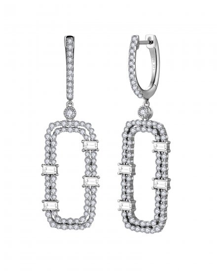 OPEN BAR BAGUETTE DIAMOND DANGLING (TE1864)