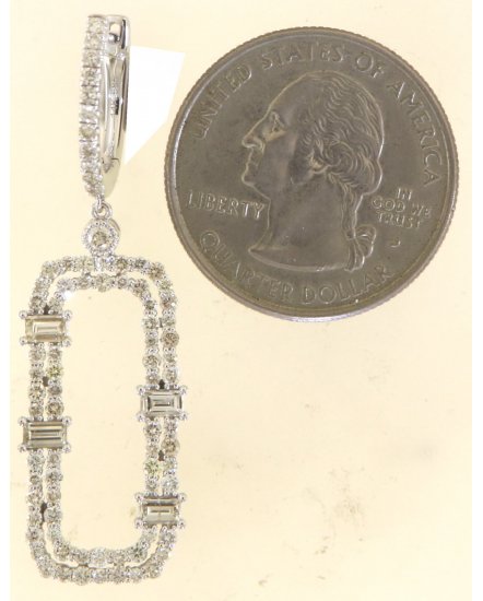 OPEN BAR BAGUETTE DIAMOND DANGLING (TE1864)