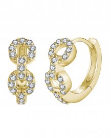 LINK STYLE DIAMOND HUGGIES (TE1874)