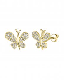 BUTTERFLY SHAPE DIAMOND STUDS (TE1884)