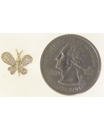 BUTTERFLY SHAPE DIAMOND STUDS (TE1884)