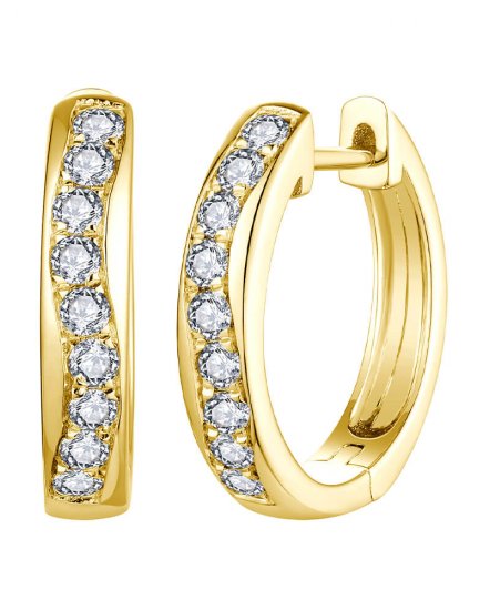 WAVY STYLE DIAMOND HUGGIES (TE1891)