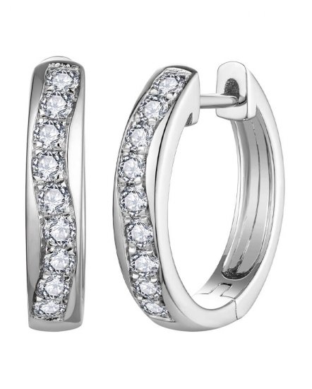 WAVY STYLE DIAMOND HUGGIES (TE1891)