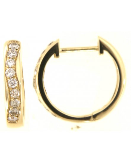 WAVY STYLE DIAMOND HUGGIES (TE1891)