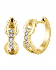 LINK STYLE DIAMOND HUGGIES (TE1892)