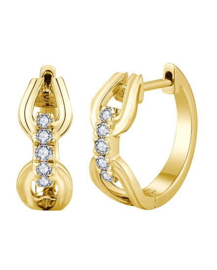 LINK STYLE DIAMOND HUGGIES (TE1892)