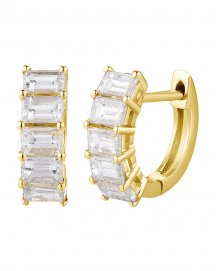 BAGUETTE DIAMOND HUGGIES (TE1899)