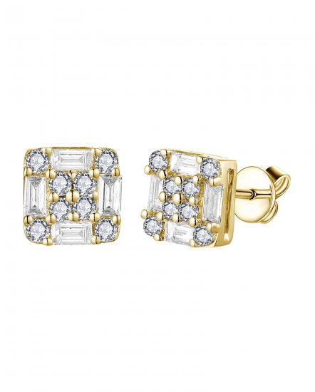 BAGUETTE DIAMOND STUDS (TE1905)
