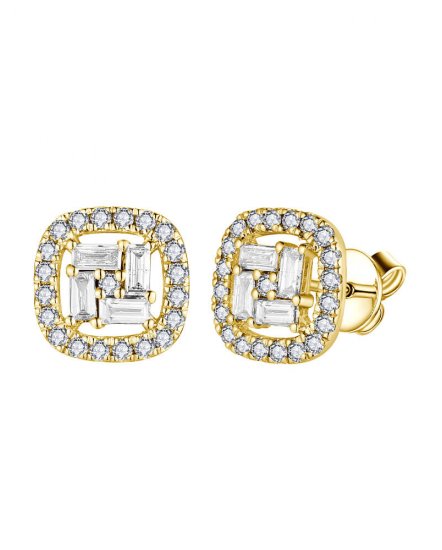 BAGUETTE DIAMOND STUDS (TE1906)