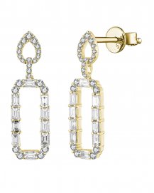 OPEN BAR BAGUETTE DIAMOND DANGLING (TE1910)