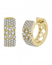 CLOVER STYLE DIAMOND HUGGIES (TE1917)