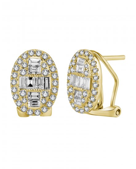 OVAL SHAPE BAGUETTE DIAMOND OMEGA BACK (TE1931)