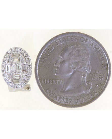 OVAL SHAPE BAGUETTE DIAMOND OMEGA BACK (TE1931)
