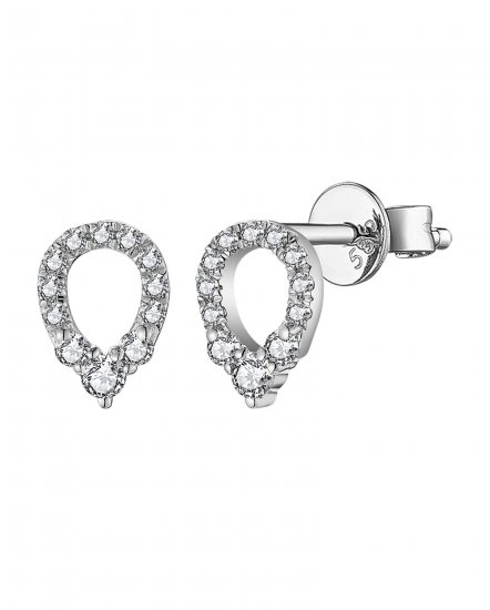 PEAR STYLE DIAMOND STUDS (TE1935)