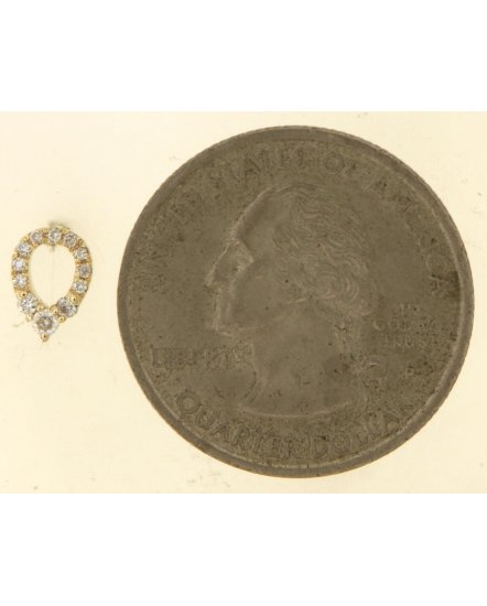 PEAR STYLE DIAMOND STUDS (TE1935)