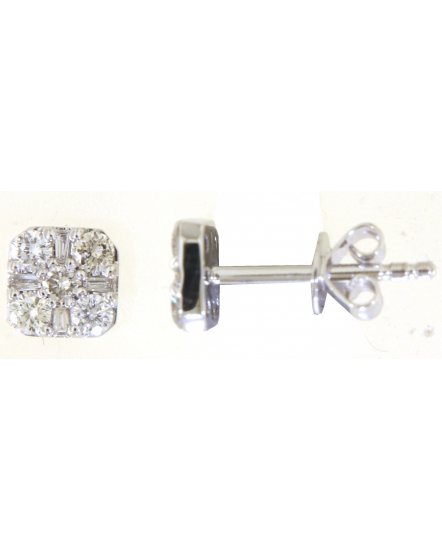 BAGUETTE DIAMOND STUDS (TE1941)