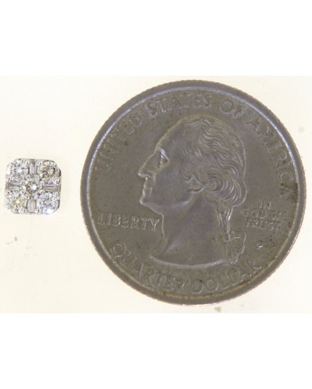 BAGUETTE DIAMOND STUDS (TE1941)