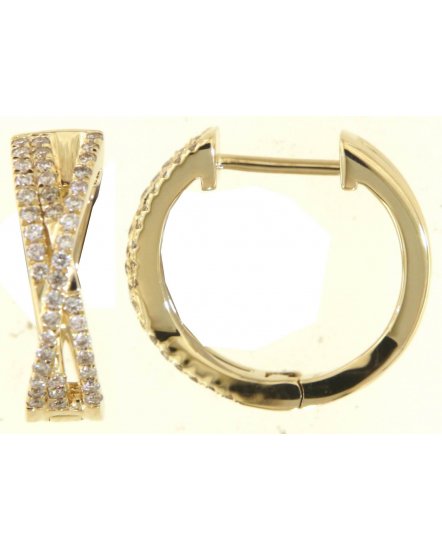 CRISS CROSS STYLE DIAMOND HUGGIES (TE1945)